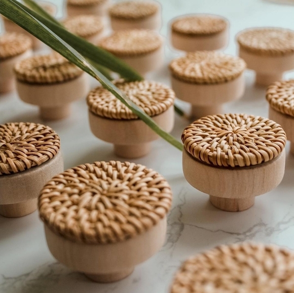 Boho Rattan Furniture Knobs ✨️ (12-count) - Picture 4 of 9